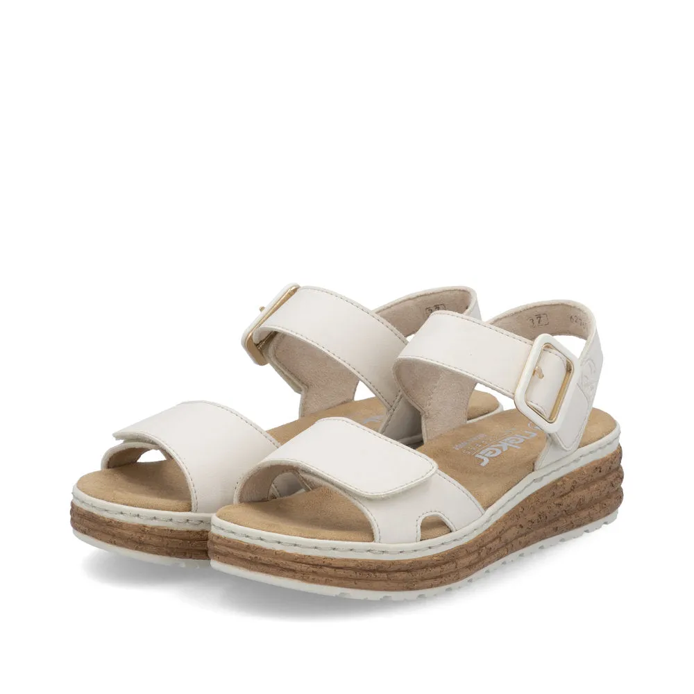 Rieker Womens Faux Leather Comfort Sandal 62760-60