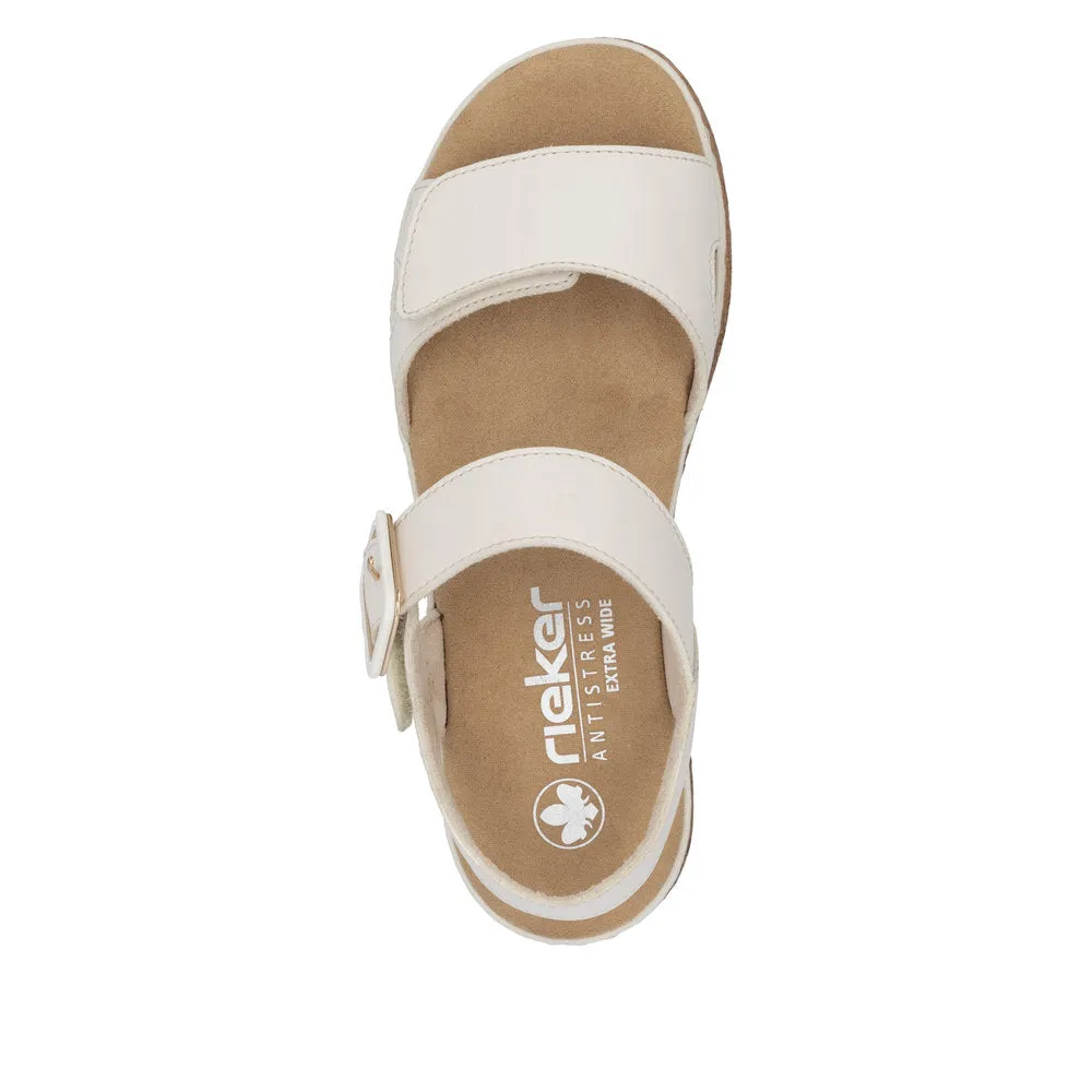 Rieker Womens Faux Leather Comfort Sandal 62760-60
