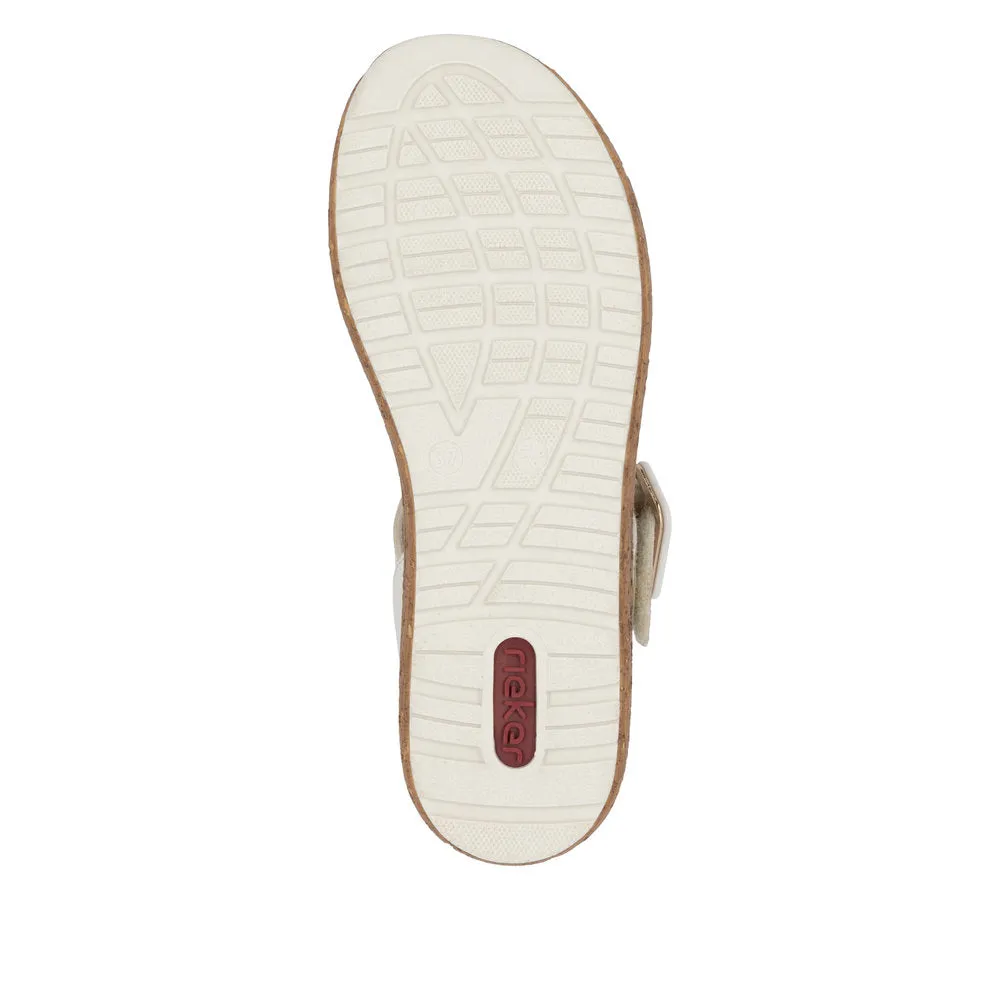 Rieker Womens Faux Leather Comfort Sandal 62760-60