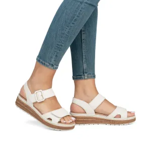 Rieker Womens Faux Leather Comfort Sandal 62760-60