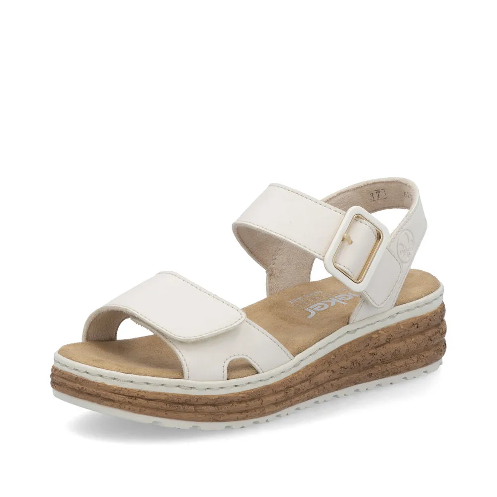 Rieker Womens Faux Leather Comfort Sandal 62760-60