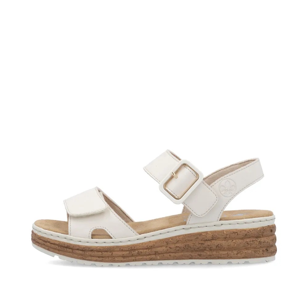 Rieker Womens Faux Leather Comfort Sandal 62760-60