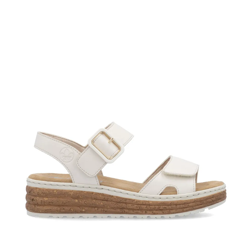 Rieker Womens Faux Leather Comfort Sandal 62760-60