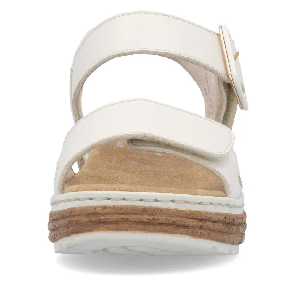 Rieker Womens Faux Leather Comfort Sandal 62760-60