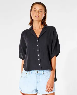 RIP CURL PREMIUM SURF S/S SHIRT - BLACK