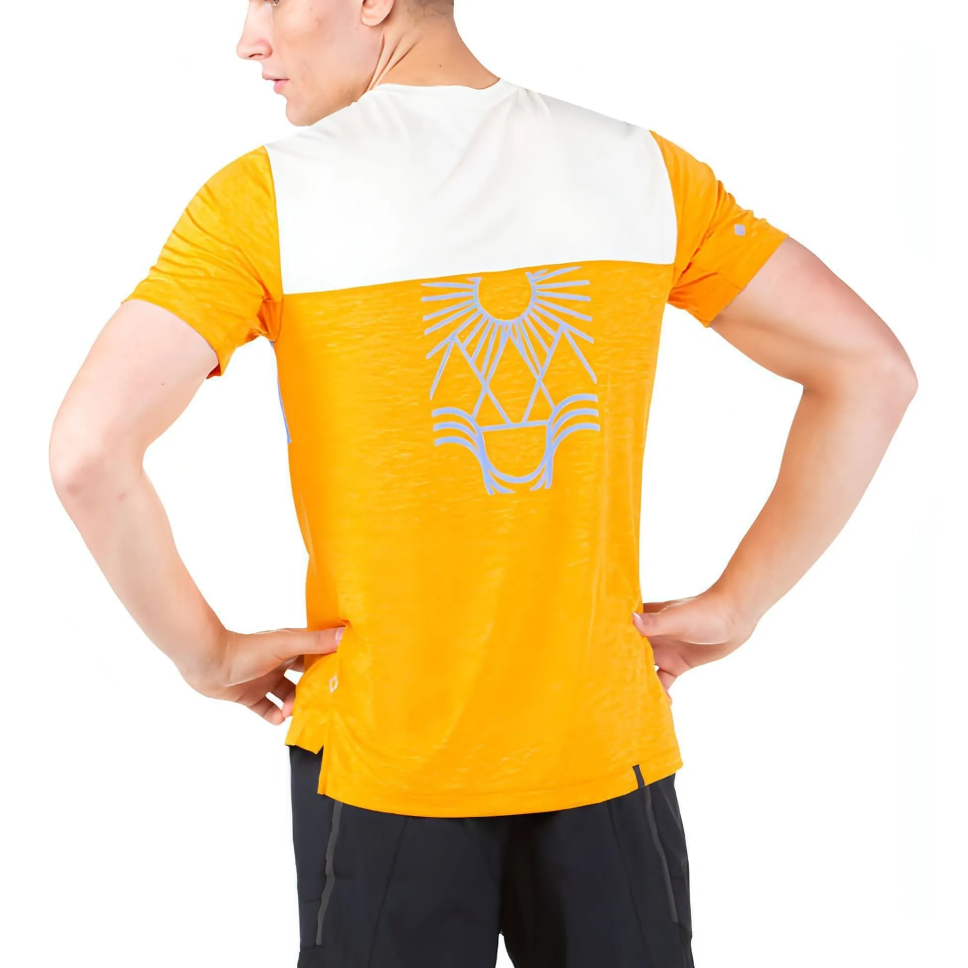 Ronhill Tech Trio Short Sleeve Mens Running Top - Orange