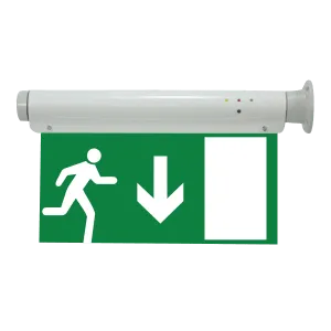 RR 5 Pieces Super Bright LED Emergency Running Arrow Down Exit Sign - RR-2912EXRADN