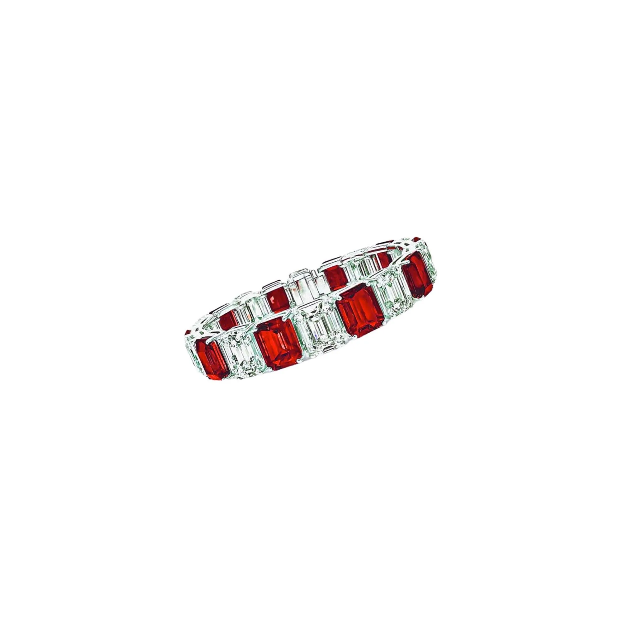 Ruby & Diamond Eternity Band