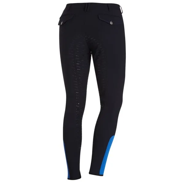 Schockemohle Hero Full Seat Silicone Mens Breeches Midnight Blue