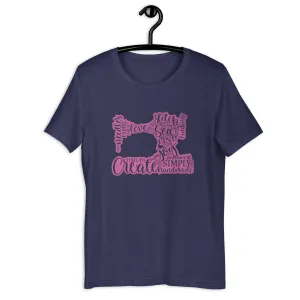 SEW ON T-SHIRT - HOT PINK