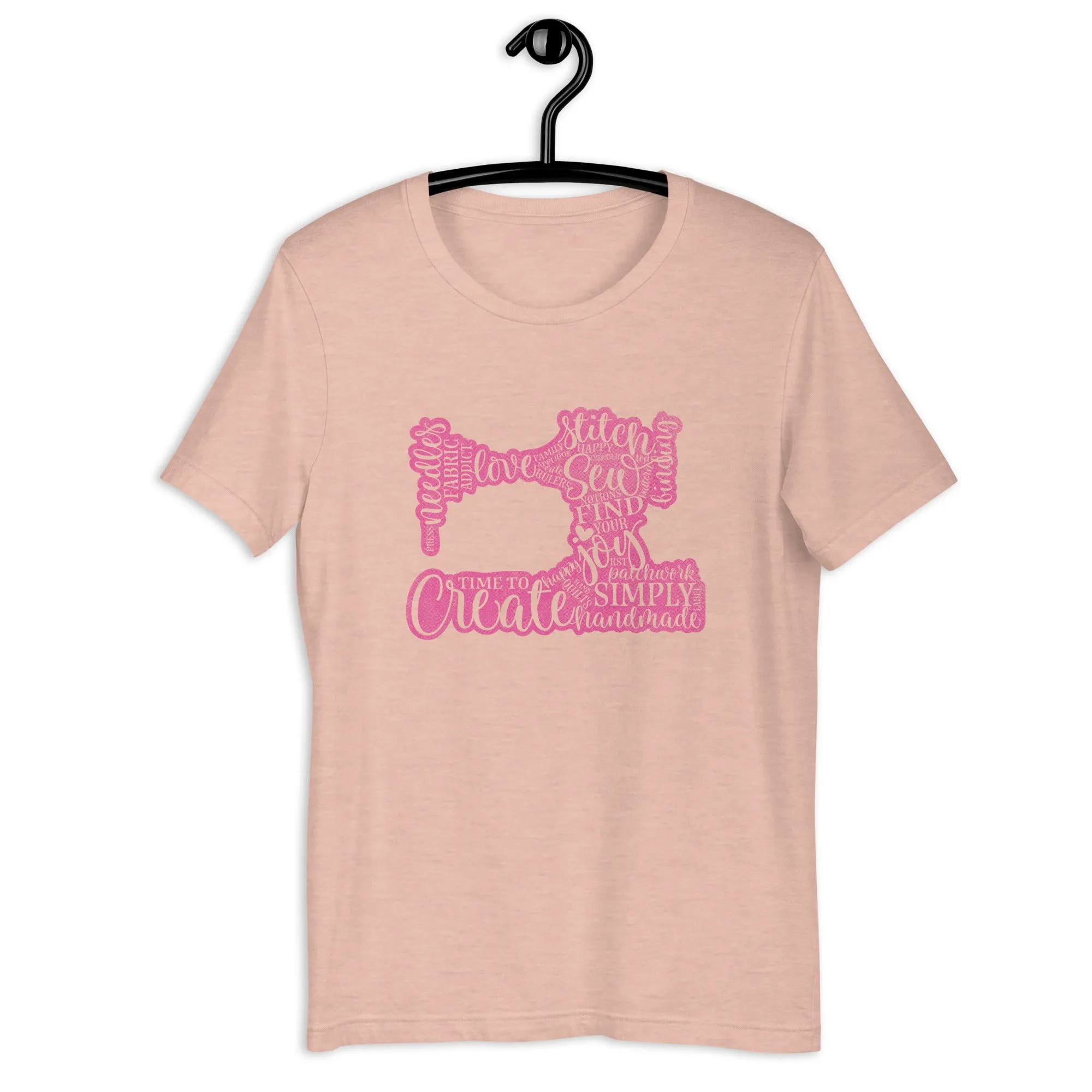SEW ON T-SHIRT - HOT PINK