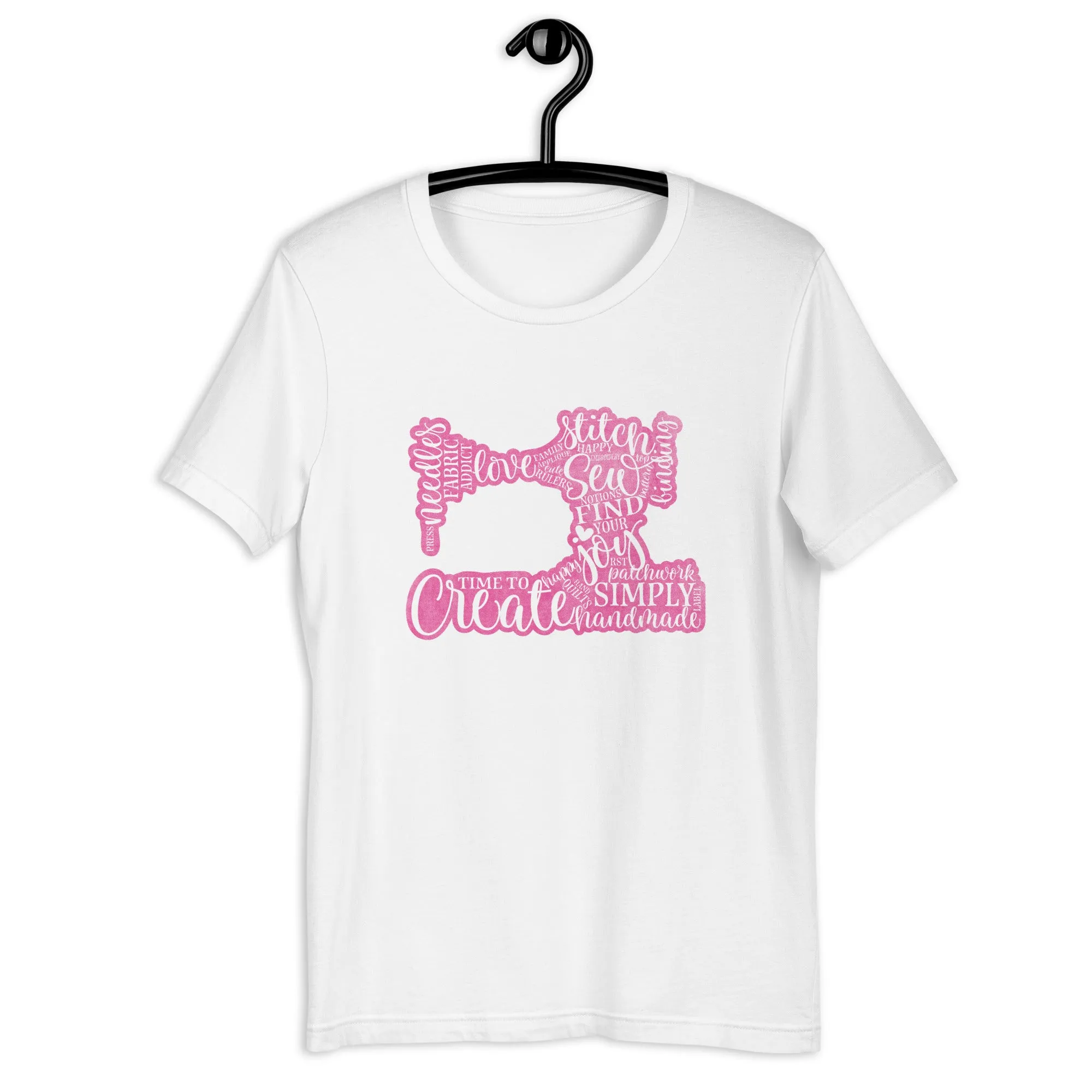 SEW ON T-SHIRT - HOT PINK