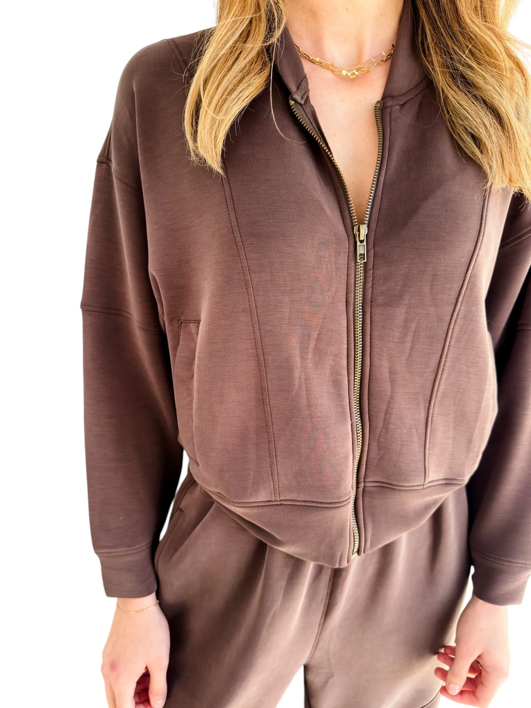 Sit Back and Relax Brown Jogger Set