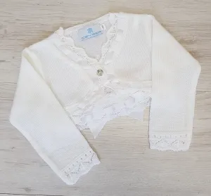 Spanish white ribbon bolero
