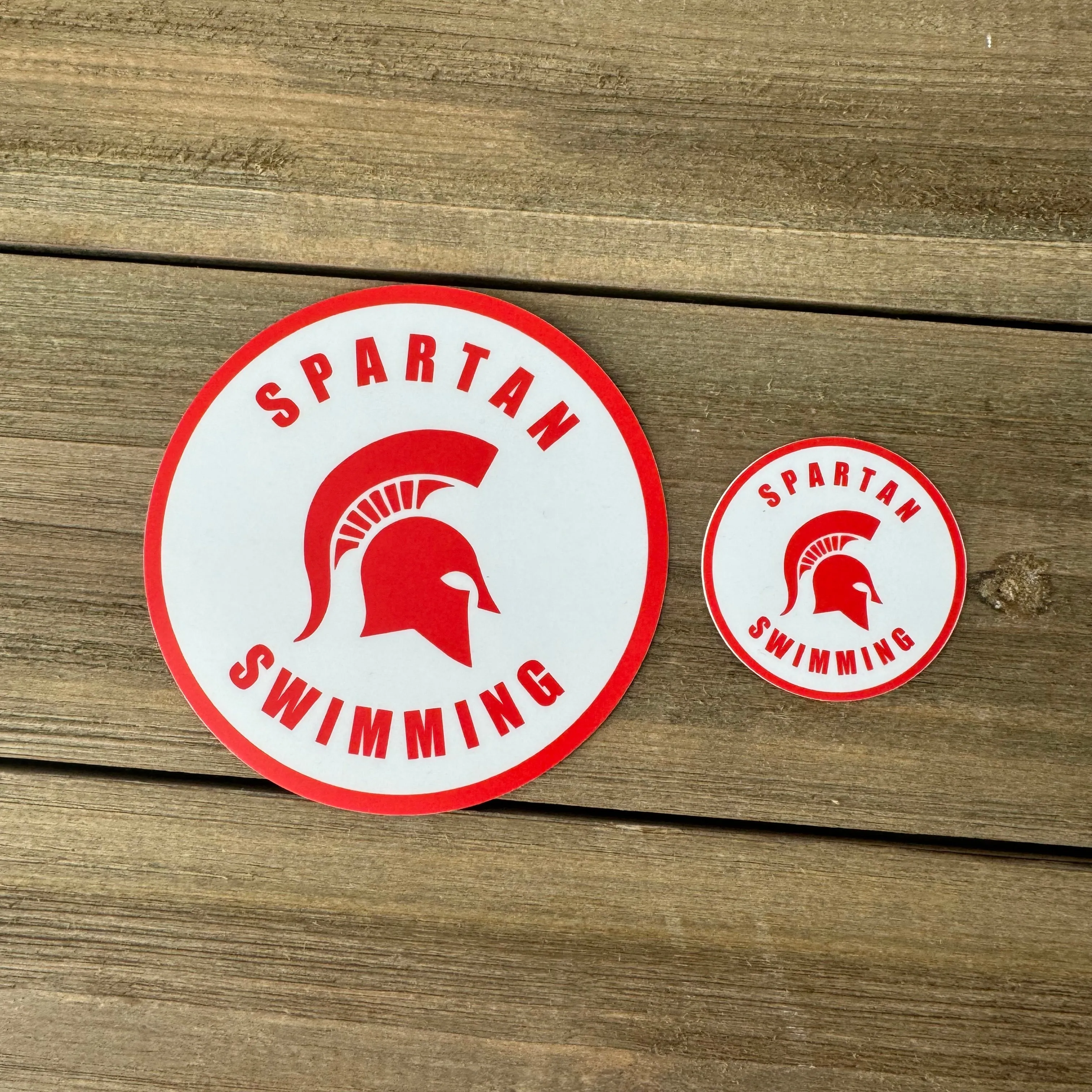 Spartan Swimming Sticker