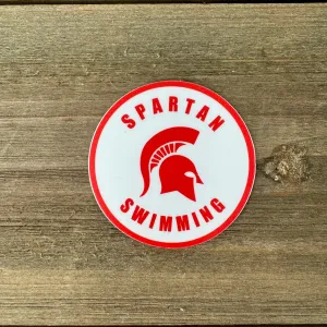 Spartan Swimming Sticker
