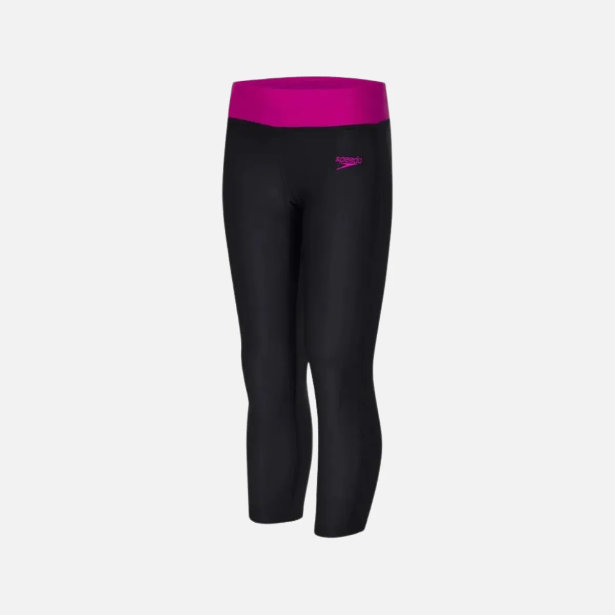 Speedo Active Contrast Kids Girl Capri -Black/Electric Pink