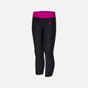 Speedo Active Contrast Kids Girl Capri -Black/Electric Pink