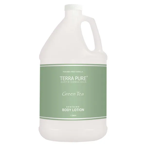 Terra Pure Green Tea Bath Toiletry 4 Pack Gallon Set