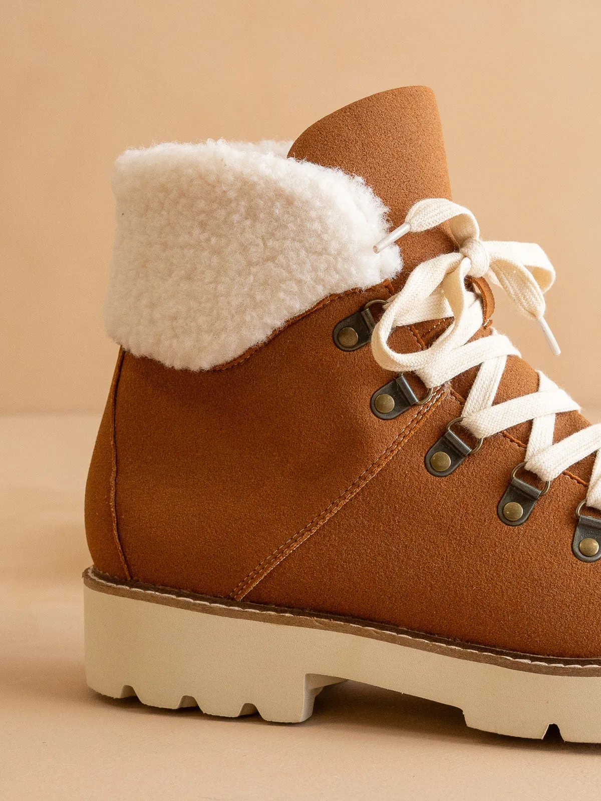The Kennedy | Brown Faux Fur Bootie