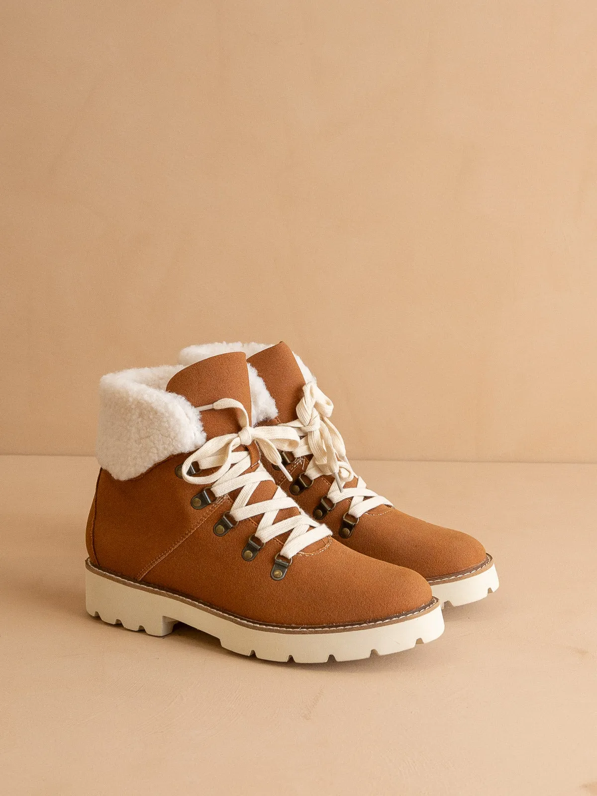 The Kennedy | Brown Faux Fur Bootie