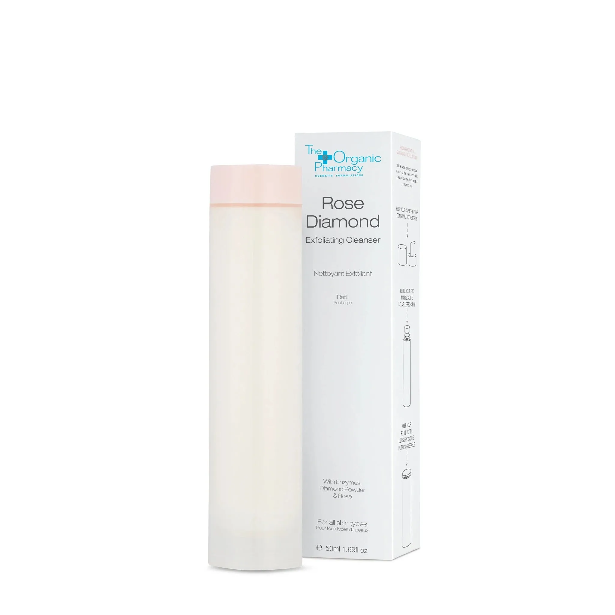 The Organic Pharmacy Rose Diamond Exfoliating Cleanser Refill 50ml