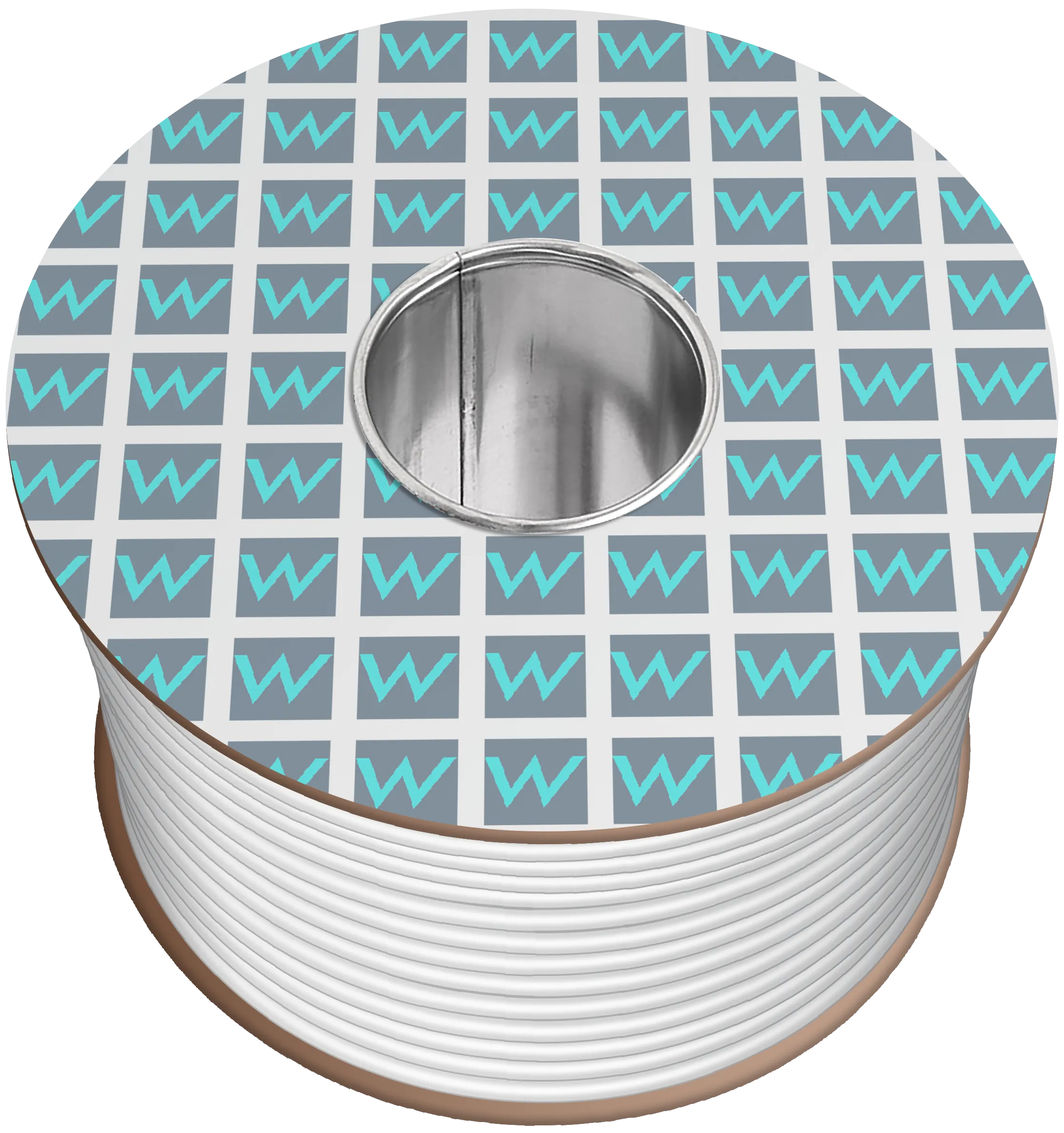Time 3185Y 5 Core Round Flexible 2.5mm White Cable - 50M