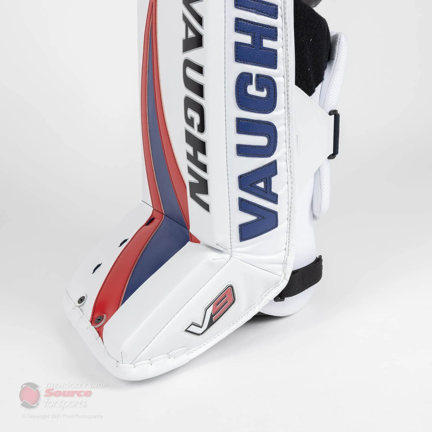 Vaughn Velocity V9 Pro Carbon Senior Goalie Leg Pads - Swirl Graphic