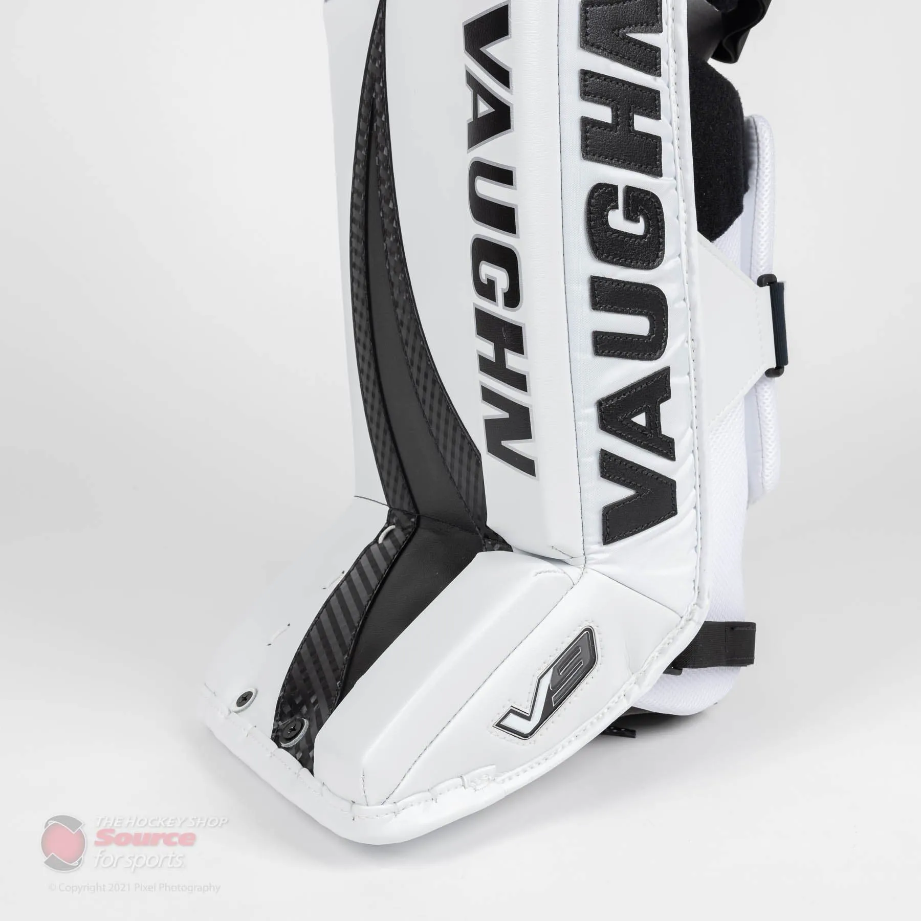 Vaughn Velocity V9 Pro Carbon Senior Goalie Leg Pads - Swirl Graphic