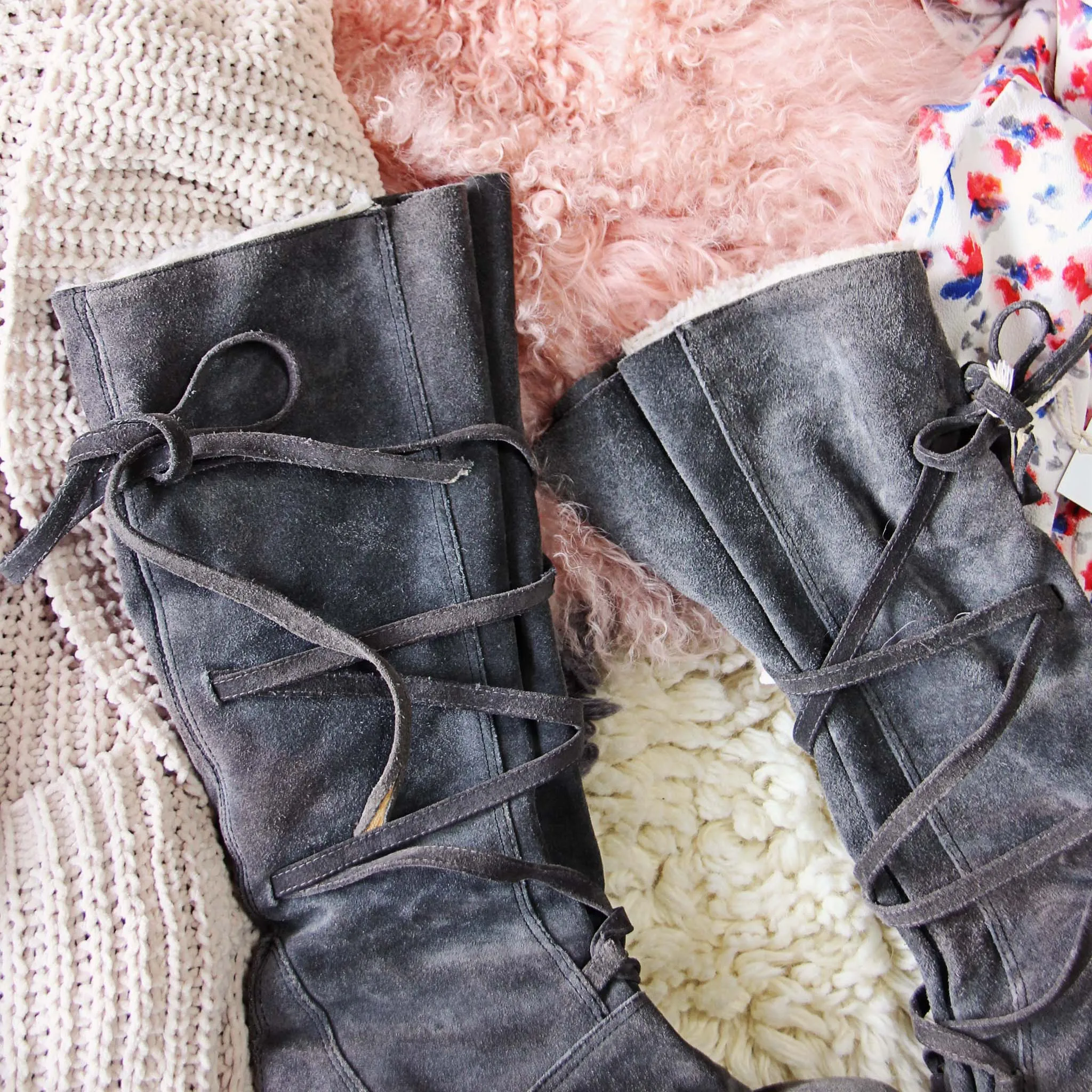 Vintage 70's Lace-up Boots