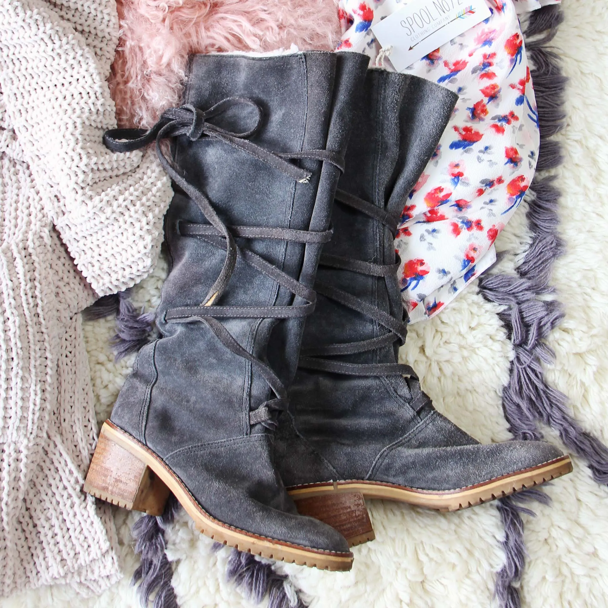 Vintage 70's Lace-up Boots
