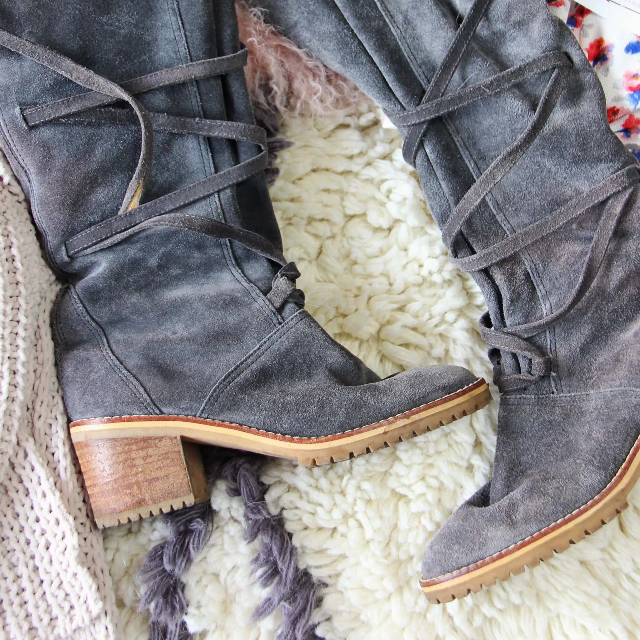 Vintage 70's Lace-up Boots