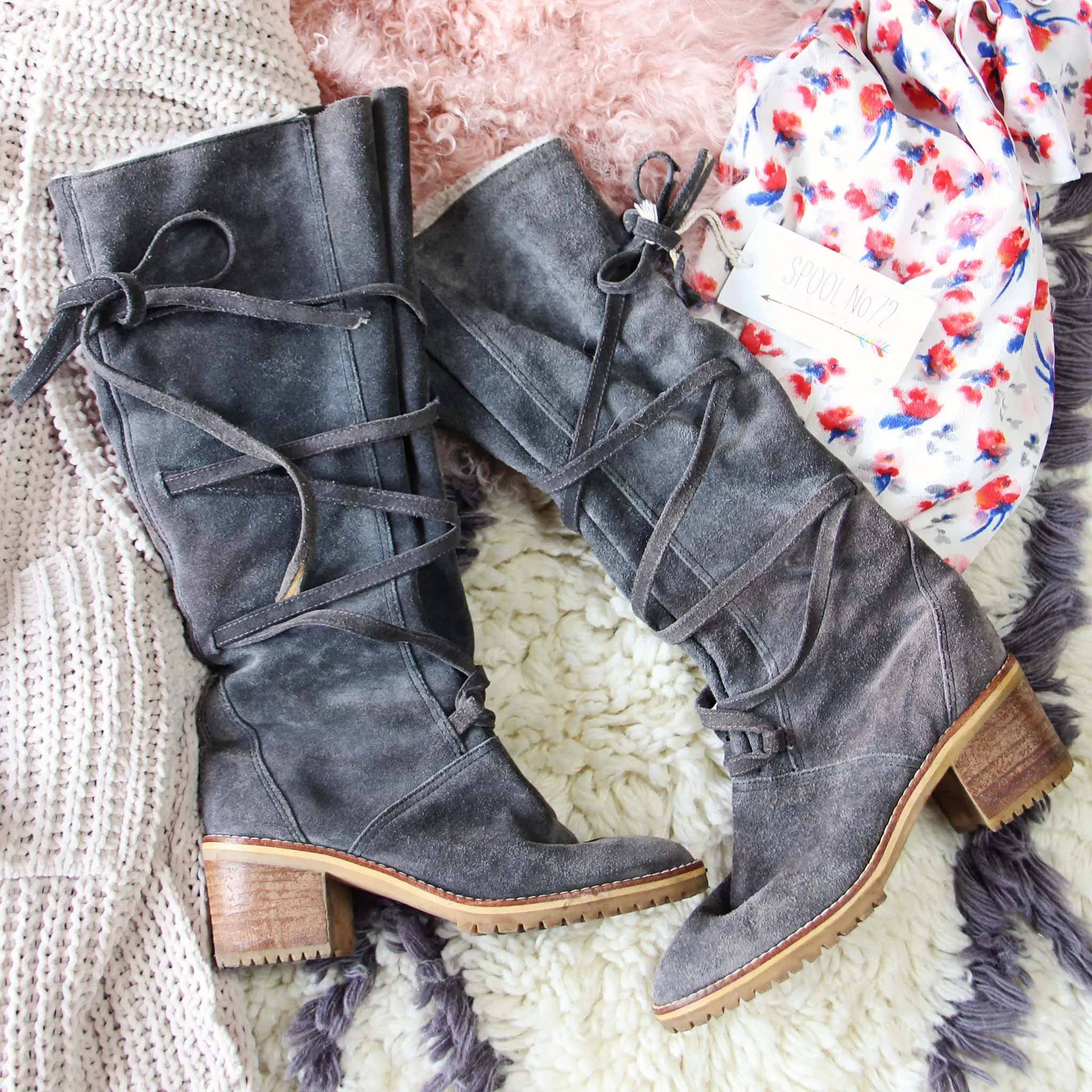 Vintage 70's Lace-up Boots