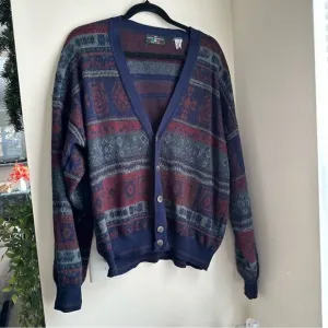 Vintage The Italian Sweater Co (Made in Italy) Vintage Wool Blend Cardigan