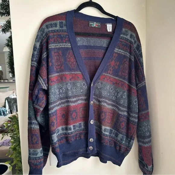 Vintage The Italian Sweater Co (Made in Italy) Vintage Wool Blend Cardigan