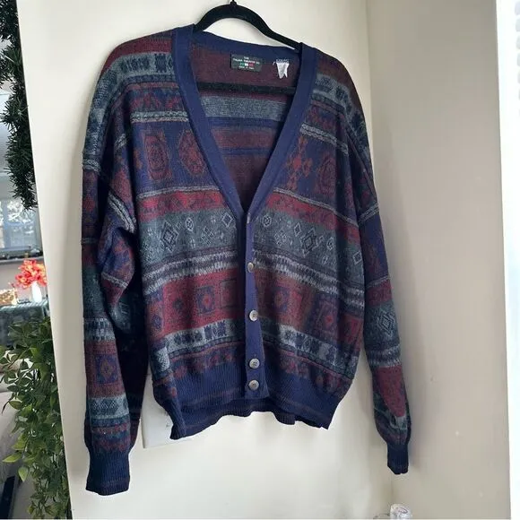 Vintage The Italian Sweater Co (Made in Italy) Vintage Wool Blend Cardigan