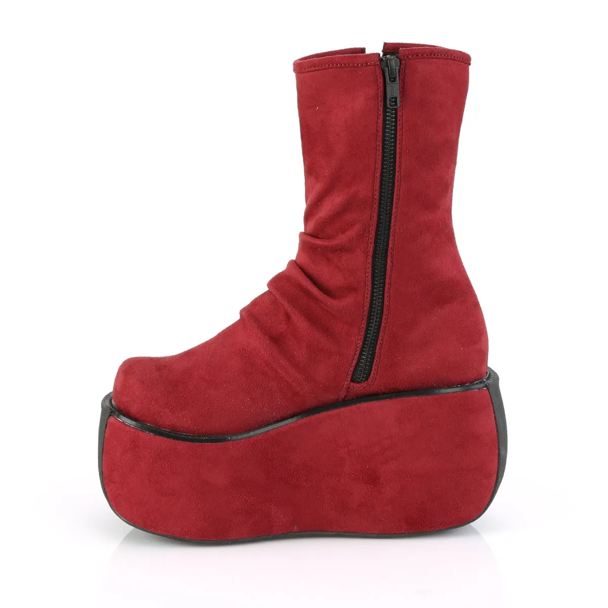 VIOLET-100  Burgundy Faux Suede