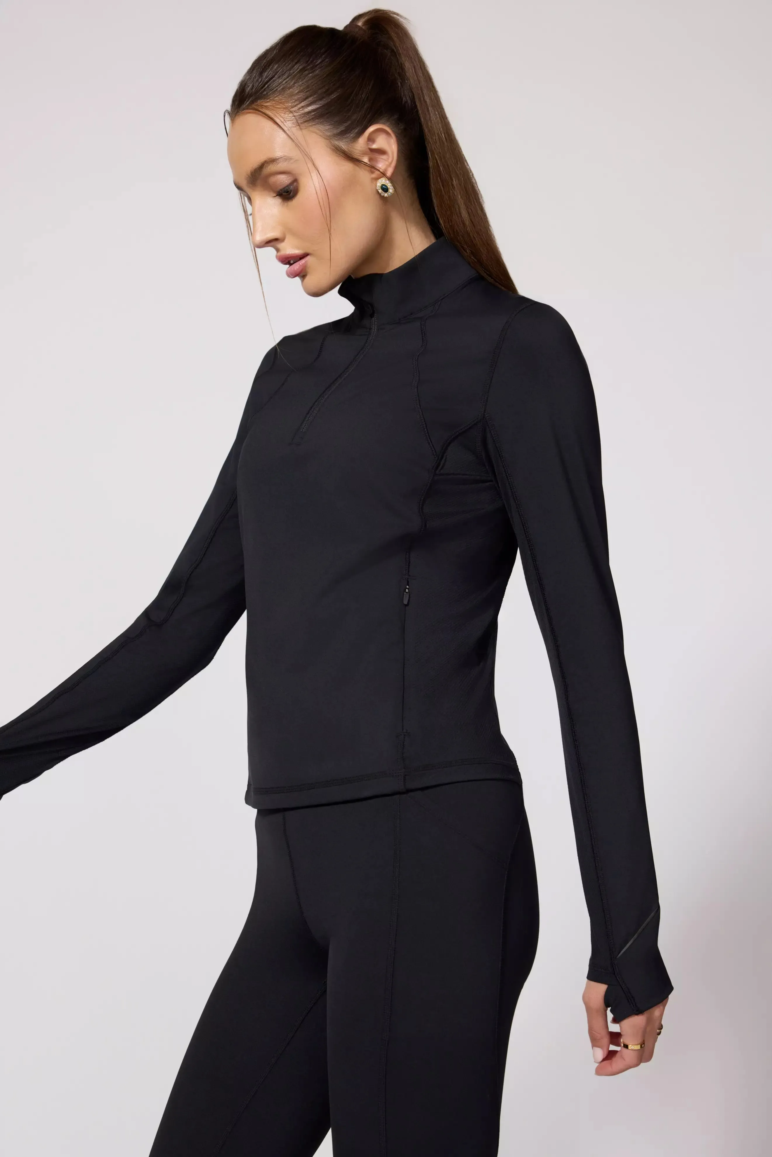 Vital 1/4 Zip - Black