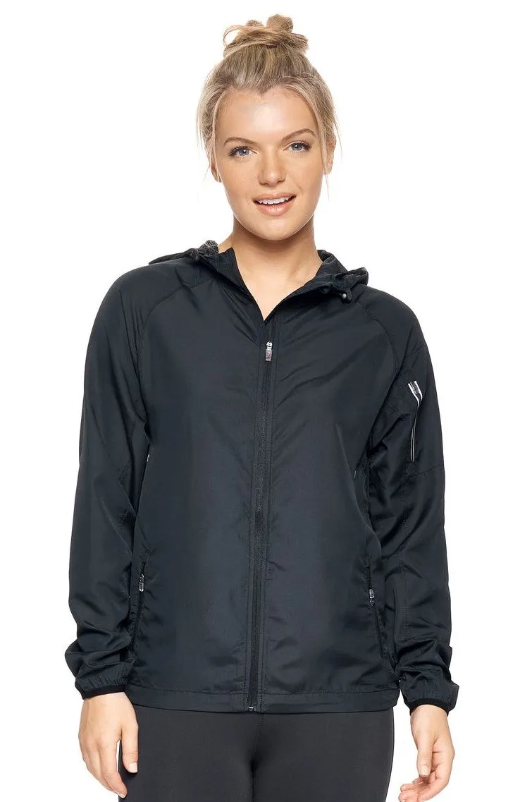 WA342 Water Resistant Hooded Swift Tec Running Jacket
