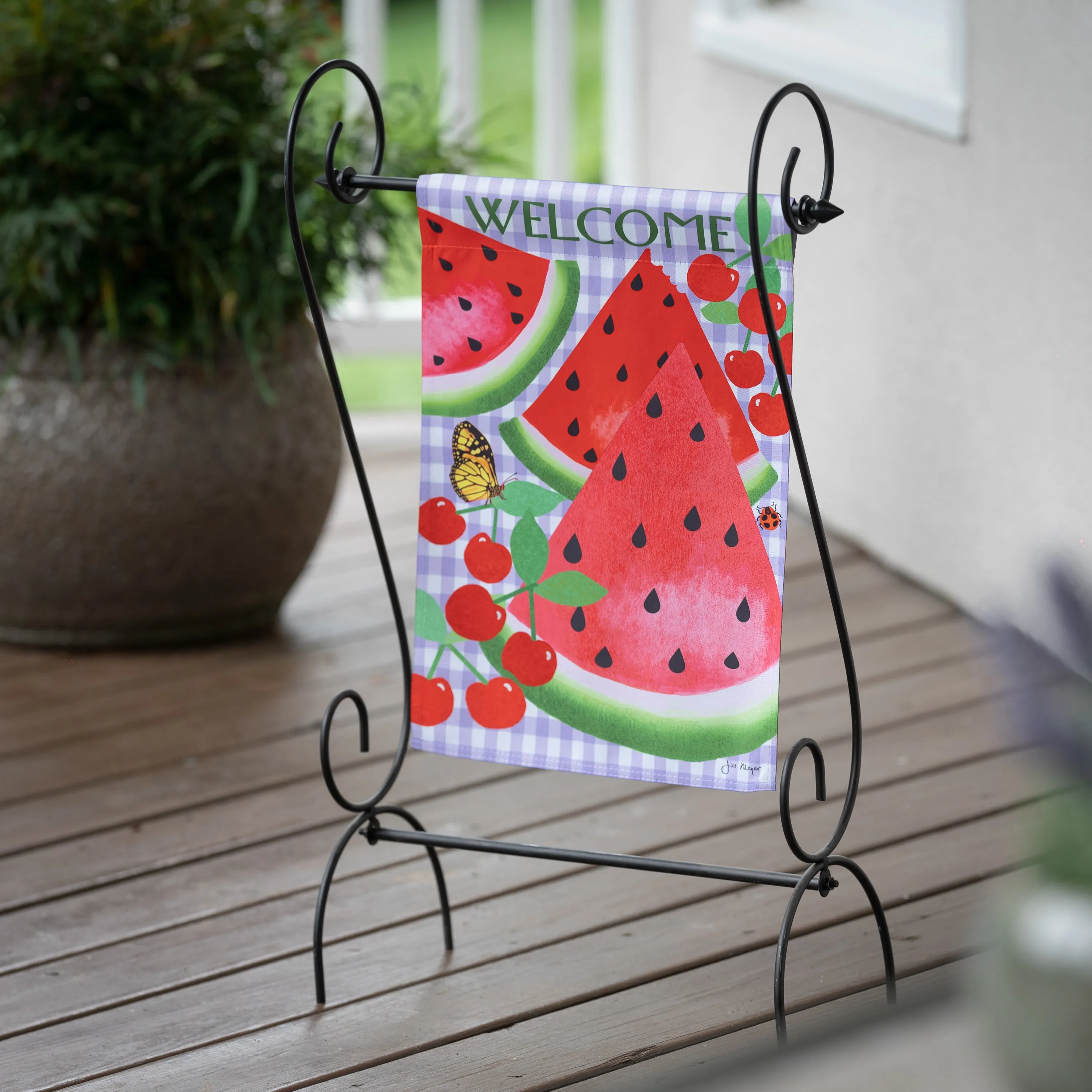 Watermelon Suede Garden Flag,14s11710
