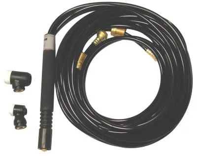 WeldCraft® Water Cooled Flexible Tig Torch Packages, Flexible Head, 12.5 ft Vinyl Cable, WP-225-12