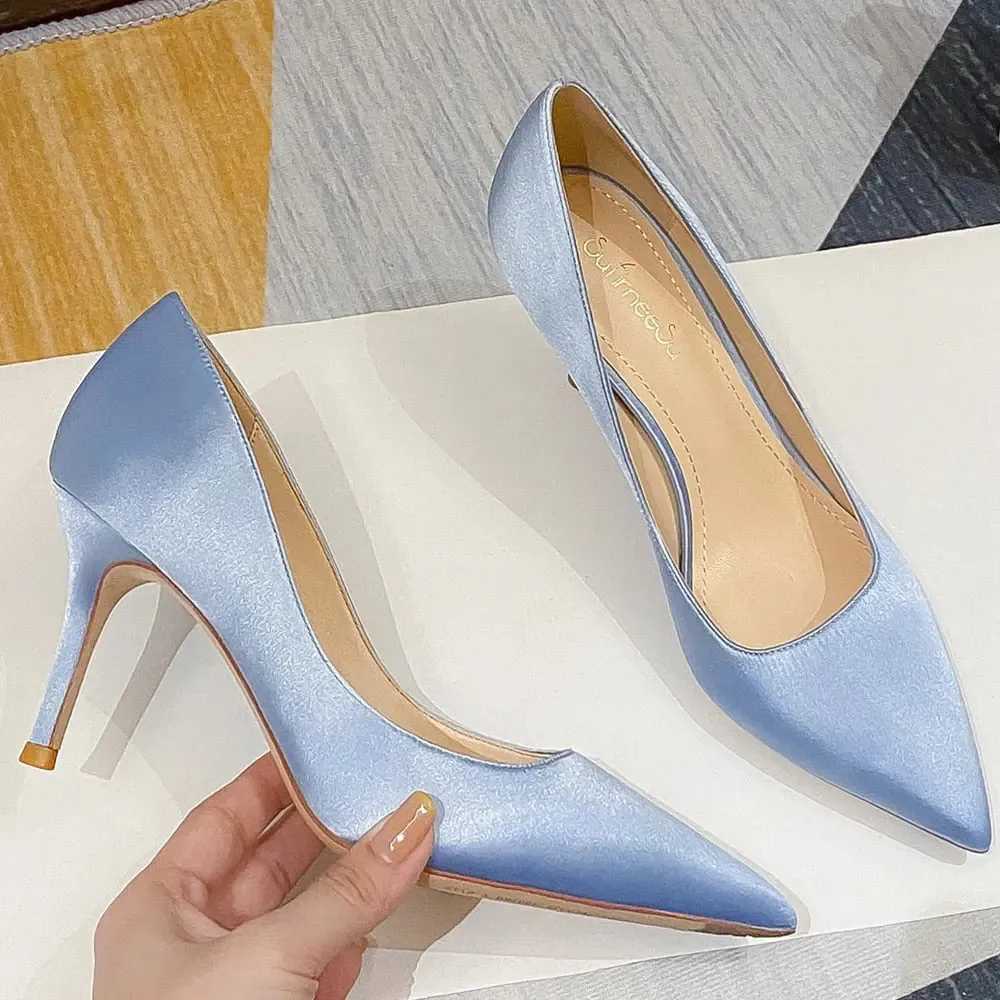 Women Pumps Midium Heel Shoes