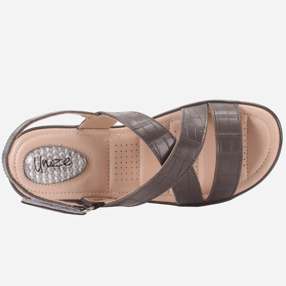Women "ESTD" Comfort Flat Sandals