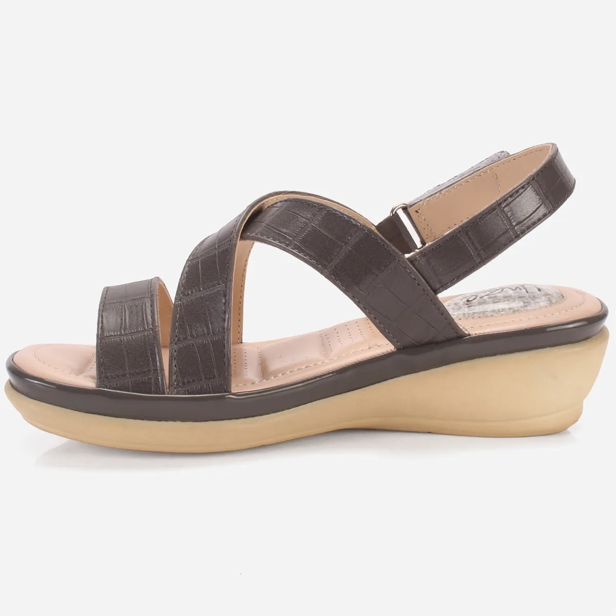 Women "ESTD" Comfort Flat Sandals