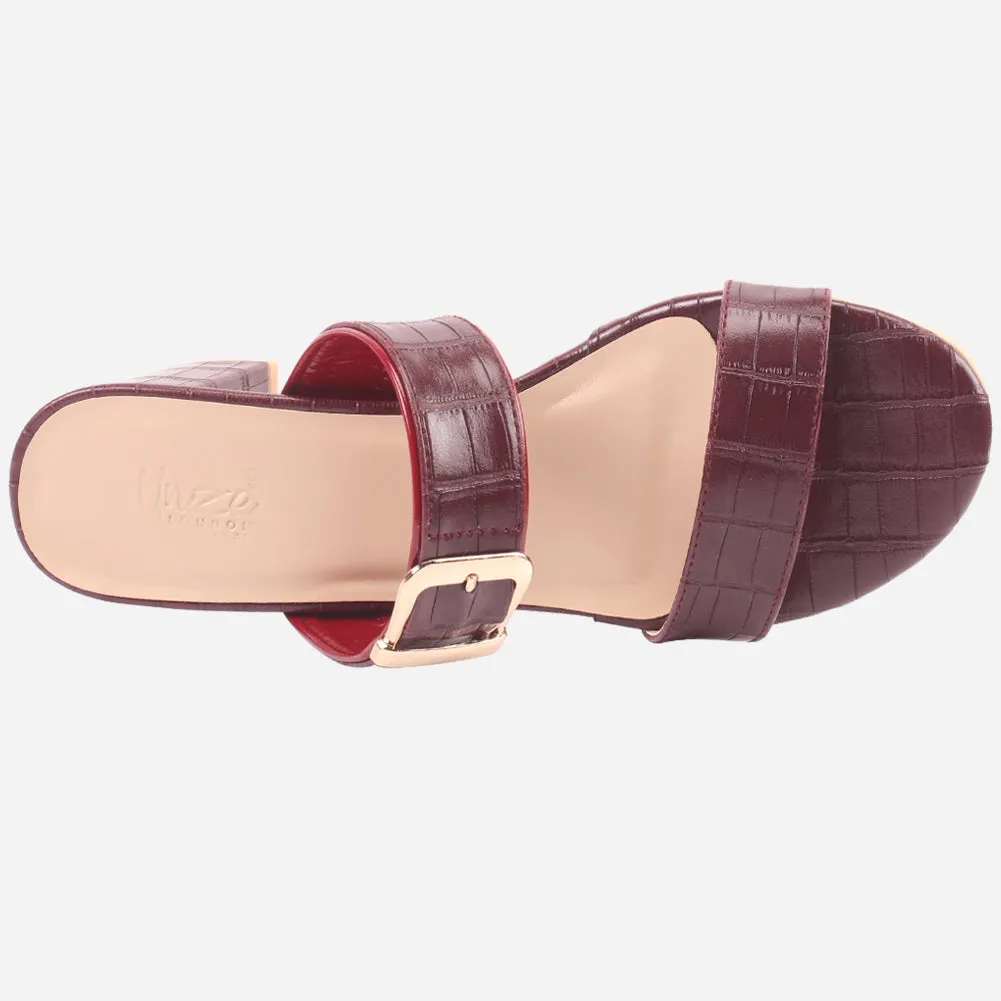 Women "PINKOLA" Block Heel Summer Sandals