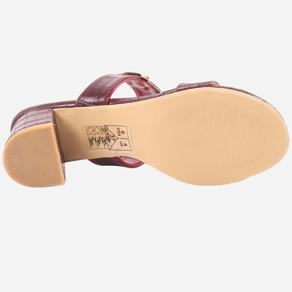 Women "PINKOLA" Block Heel Summer Sandals