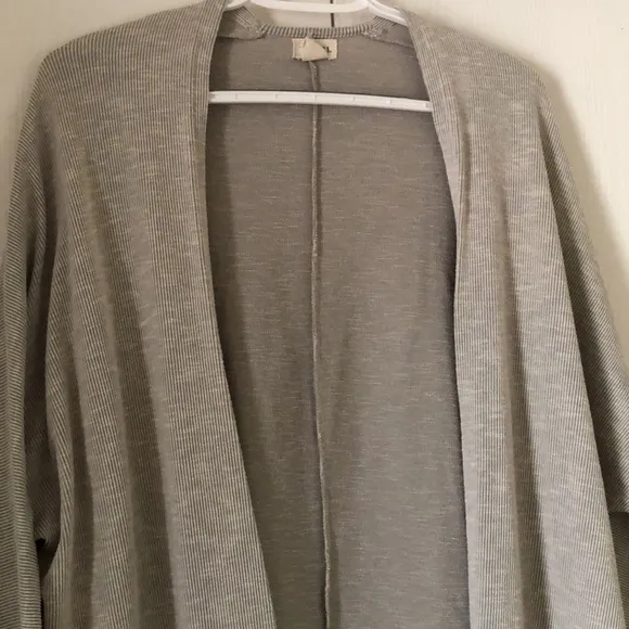 Women's Donni. Gray Open-Front kimono Sweater cardigan