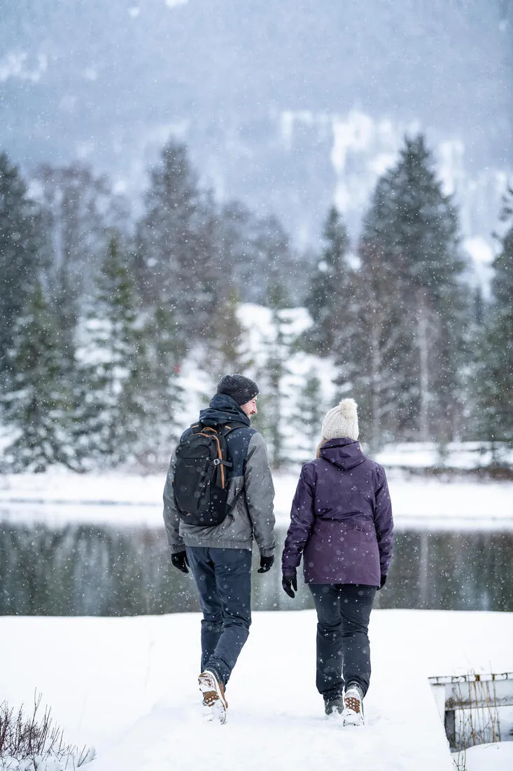 WOMEN'S HIKING WARM WATER-REPELLENT TROUSERS - SH100