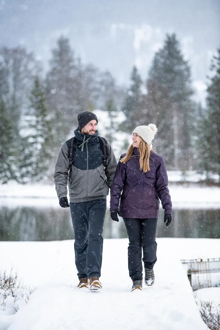 WOMEN'S HIKING WARM WATER-REPELLENT TROUSERS - SH100