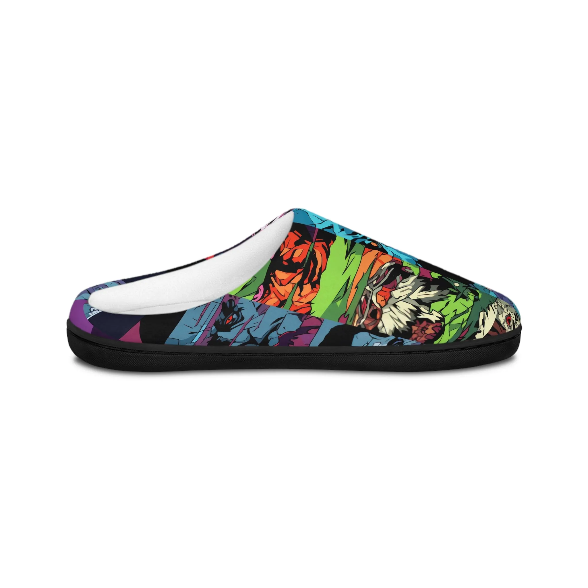 Women's Indoor Slippers - Spooky Monsters Anime Beta